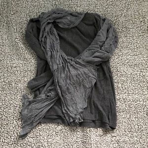 Charming Charlie’s Grey Rhinestone Studded Scarf